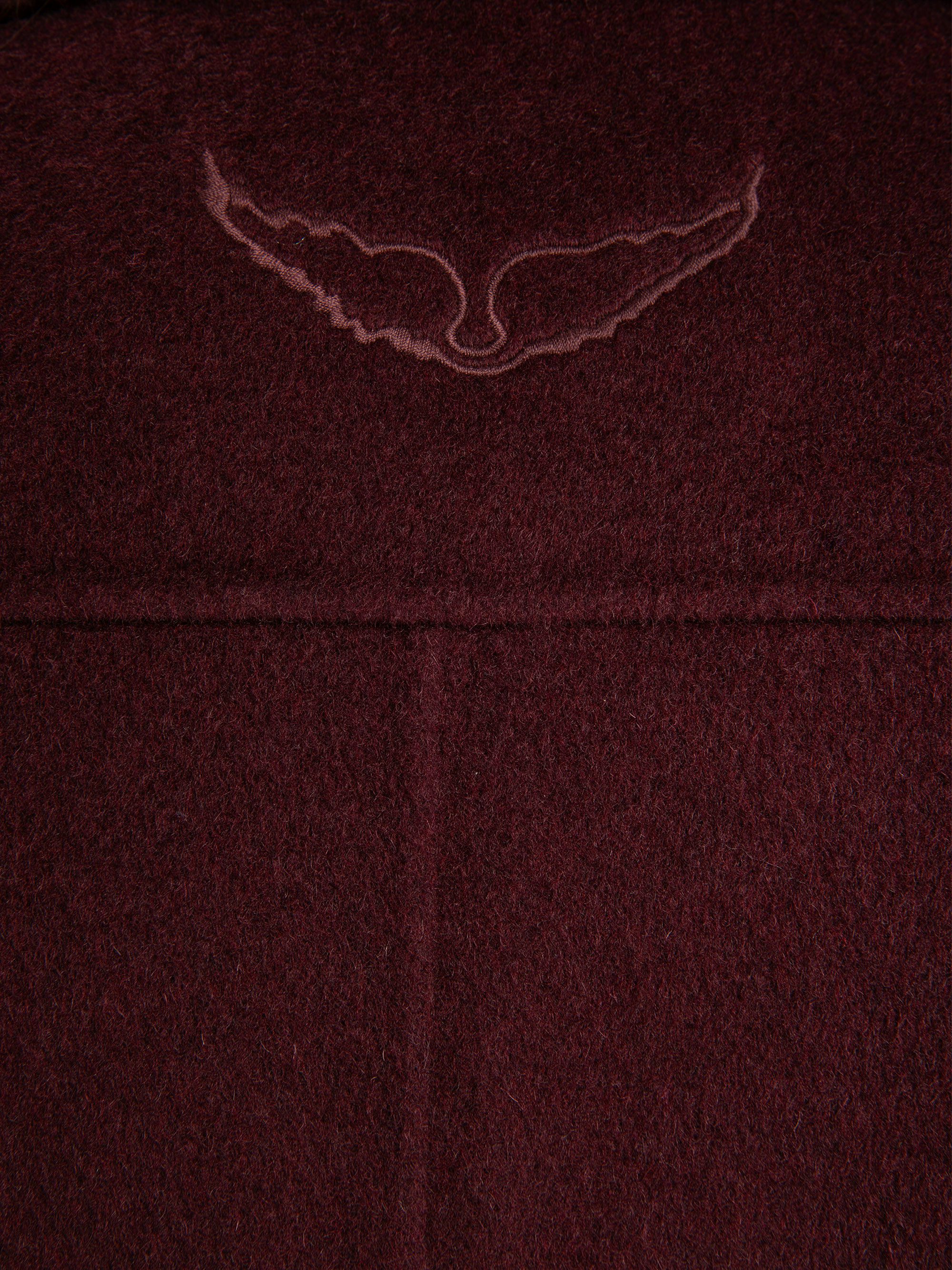 Liam Jacket - Fitted double-faced jacket in wool blend, long sleeves, button closure and embossed wings at the back.